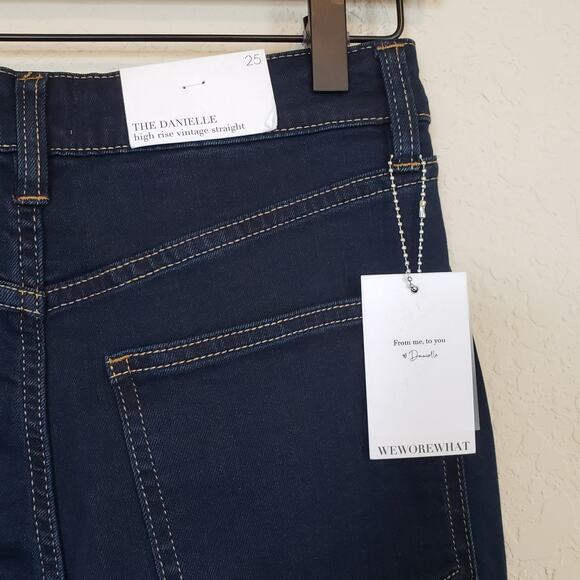 WeWoreWhat The Danielle High Rise Vintage Straight Jeans Womens 25 Casual - Picture 3 of 7